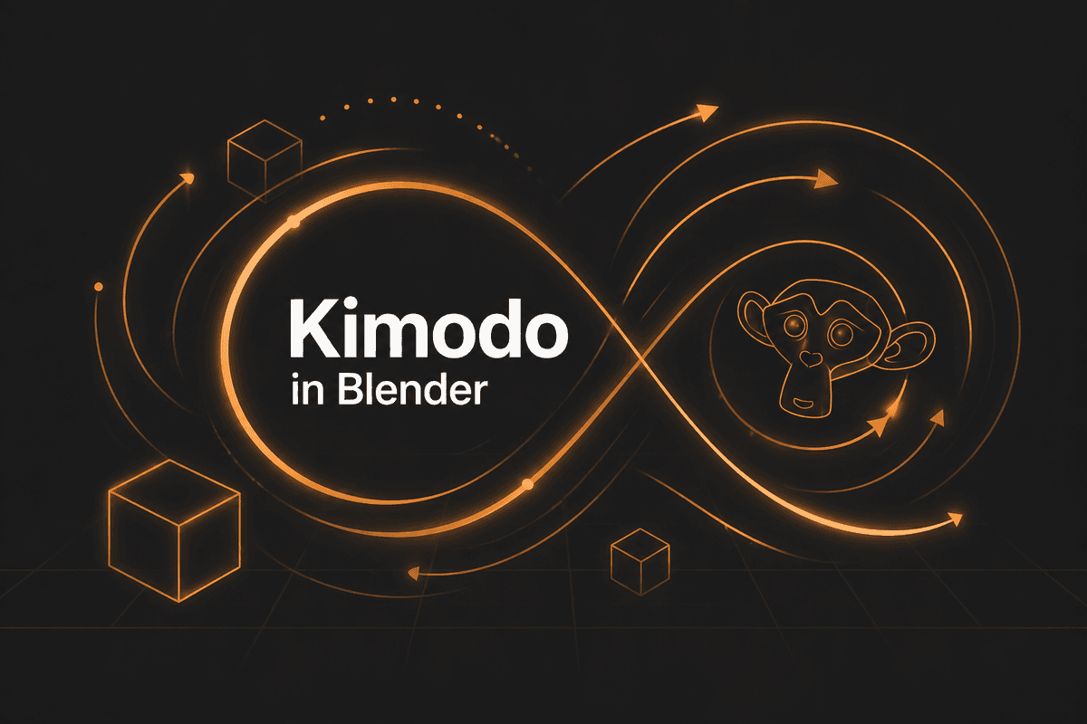 Kimodo in Blender — generating motion via the Proscenium add-on